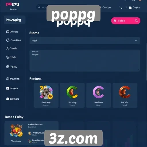 Navegação e interface do usuário no poppg